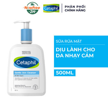Sữa Rửa Mặt Cetaphil Dịu Lành Cho Da Nhạy Cảm 500ml (Mới) Gentle Skin Cleanser (New)